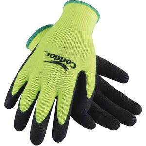 CONDOR 19L445 Beschichtete Handschuhe XL, gut sichtbar, Gelb mit Schwarz | AA8QCK