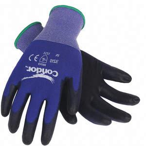 CONDOR 19L480 Coated Gloves L Blue/Black | AA8QDT