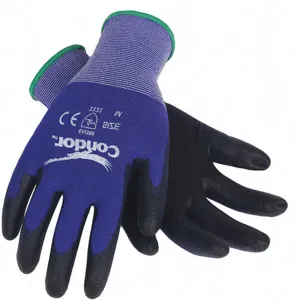 CONDOR 19L478 Coated Gloves S Blue/Black | AA8QDQ