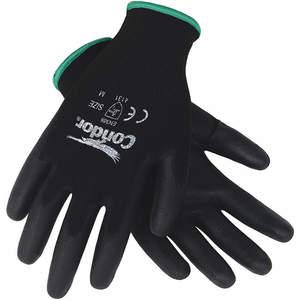 CONDOR 19L486 Coated Gloves Xs Black/black Pr | AA8QDZ