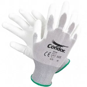 CONDOR 19L496 Coated Gloves XL White/White | AA8QEK