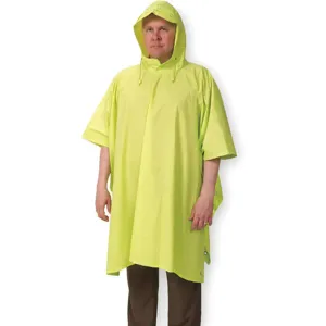 CONDOR 1EJY2 Rain Poncho Hi-viz Yellow With Green Universal | AA9PPD