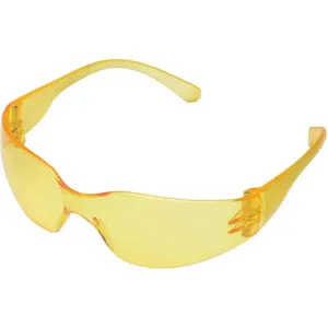 CONDOR 1ETK4 Safety Glasses Amber Scratch-resistant | AA9RFZ