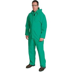CONDOR 4ML23 Flame-resistant Coverall Rainsuit Detachable Hood Green 2xl | AD8UKW