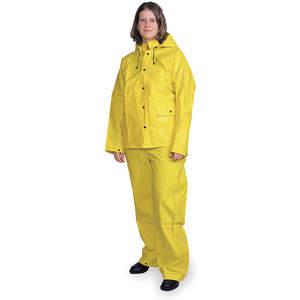 CONDOR 1FBB7 3 Piece Rainsuit With Detachable Hood Yellow 3xl | AA9TYX