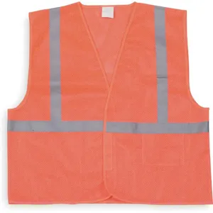 CONDOR 1YAD5 High Visibility Vest Class 1 L Orange | AB4HDU