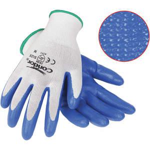 CONDOR 20GZ57 Beschichtete Handschuhe Nitril L Blau/Weiß Pr | AF6RMM