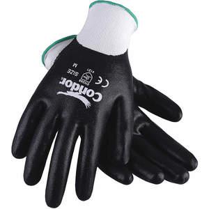 CONDOR 20GZ61 Coated Gloves Nitrile S White/black Pr | AF6RMR