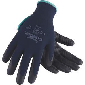 CONDOR 20GZ66 Beschichtete Handschuhe Nitril M Blau/Schwarz Pr | AF6RMX
