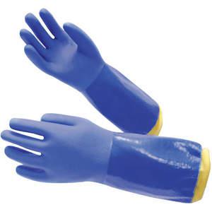 CONDOR 22KA66 Chemikalienbeständiger Handschuh Pvc 14 Zoll M Blau Pr | AB6VHN