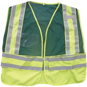 CONDOR 24Y975 Public Safety Reflective Vest Title 2xl/4 Xl Lime | AB8ABV