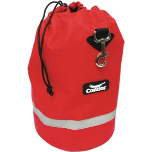 CONDOR 25F567 Fleece Lnd Bag Drawstring 14 x 8-1/2 Inch Red | AB8FKC