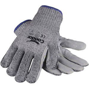 CONDOR 29JV75 Cut Resistant Gloves Leather S Pr | AB8VNE