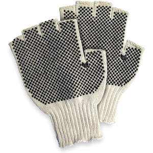 CONDOR 2ELK5 Knit Glove Poly/cotton Mens L Pr | AB9PUT