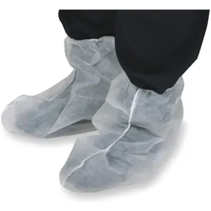 CONDOR 2RUZ3 Boot Covers Slip Resistant 1 Size White - Pack Of 50 | AC3DXM