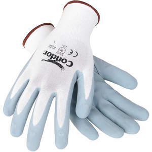 CONDOR 5PE89 Coated Gloves M Gray/white Pr | AE6AWH