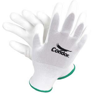 CONDOR 2UUF4 Coated Gloves S White Pr | AC3MUD