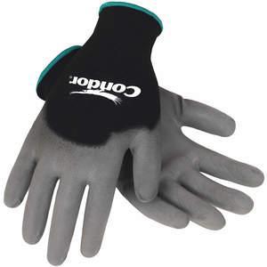 CONDOR 2UUG8 Beschichtete Handschuhe XL Schwarz/Grau Pr | AC3MUT