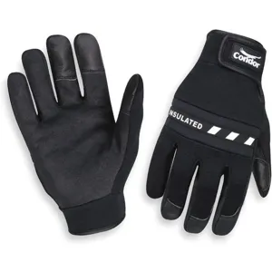 CONDOR 2XRT9 Cold Protection Gloves S Black Pr | AC3ZDU