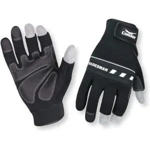 CONDOR 2XRW6 Mechanics Gloves 3-finger Black 2xl 1 Pair | AC3ZED