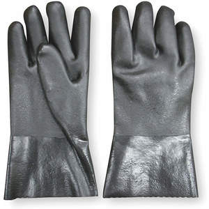 CONDOR 2YEP8 Chemikalienbeständiger Handschuh PVC 12 L 1 Paar | AC4BEZ