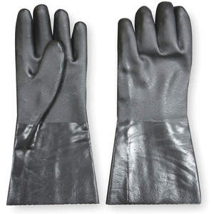CONDOR 2YEP9 Chemikalienbeständiger Handschuh PVC 14 L 1 Paar | AC4BFA