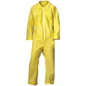 CONDOR 30LV08 Coverall Yellow 4XL PK12 | AH2WXR