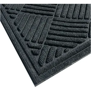 CONDOR 34L256 Carpeted Entrance Mat Charcoal 3 Feetx5 Feet | AH4GQU