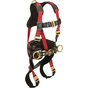 CONDOR 35KU95 Full Body Harness 3D QuickConct L/XL Red | AH4TRX