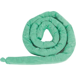 CONDOR 35ZR53 Absorbent Sock Green 10 Gallon 10 Feet PK4 | AH6HGR