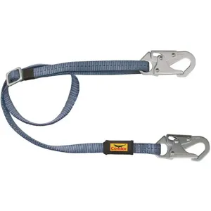 CONDOR 45J293 Restraint Lanyard 1 Leg 6 Feet Blue | AD6HGD