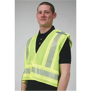 CONDOR 4CWF1 Vest Public Safety Polyester Lime 3xl | AD6ZZK