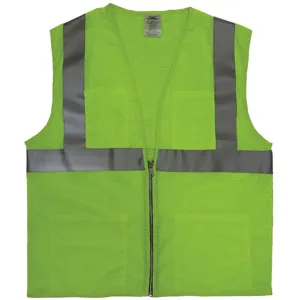 CONDOR 4GJP6 Cool Dry Hi Visibility Vest Class 2 4xl Lime | AD7UFH