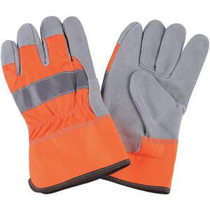 CONDOR 4NHE2 Leder-Handflächenhandschuhe, gut sichtbar, Orange M Pr | AD8XRD