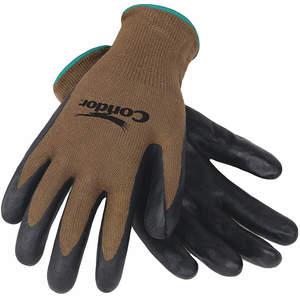 CONDOR 4NMP5 Beschichtete Handschuhe S Schwarz/Braun Pr | AD8YTD