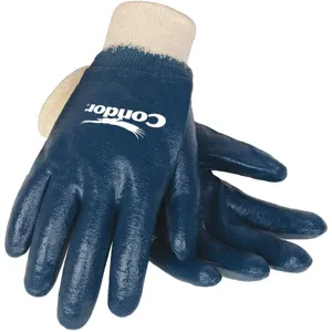 CONDOR 4NMT6 Coated Gloves S Blue/white Pr | AD8YTY