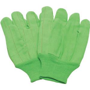 CONDOR 4NMU5 Canvas-Handschuhe Baumwolle L Hohe Sichtbarkeit Grün Pr | AD8YUG