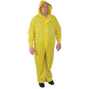 CONDOR 4PCF6 1 Piece Coverall Rainsuit With Hood Yellow 4xl | AD9BVB
