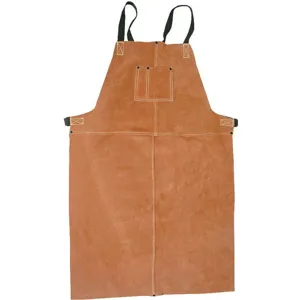 CONDOR 5T179 Welding Bib Apron Leather 36 x 24 In | AE6HTW