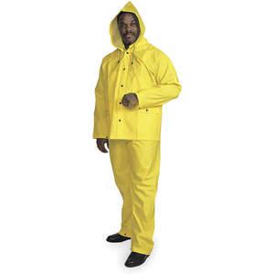 CONDOR 5T911 3 Piece Rainsuit With Detachable Hood Yellow S | AE6HZD