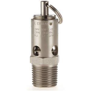 CONRADER SRV390-1/2-V-SS-060 Safety Valve Soft Seat 1/2 Inch 60 Psi Stainless Steel | AA7GJP 15X877