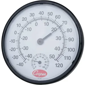 COOPER ATKINS 212-150-8 Analog Hygrometer 12 Inch -40 To 120 F | AC9YYV 3LRD3