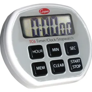 COOPER ATKINS TC6 Electronic Timer 6 Button Aaa Battery | AF4BDK 8NKC7