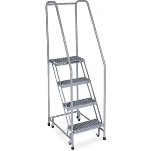 COTTERMAN 1004R1820A3E10B3 SS P6 P8 Rolling Ladder Welded Handrail Platform 40 Inch Height | AE3TXJ 5FYP9