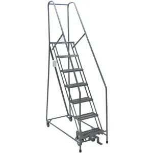 COTTERMAN 1009R1824A6E10B4C1P6 Rolling Ladder Assembled Handrail Platform 90 Inch Height | AE3UAC 5FYY2