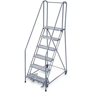 COTTERMAN 1006R2630A6E10B4C1P6 Rolling Ladder Welded Handrail Platform 60 Inch Height | AD2VPY 3UY15