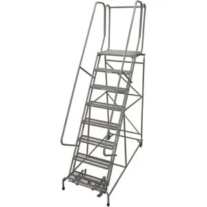 COTTERMAN 1009R2632A6E20B4C1P6 Rolling Ladder Assembled Handrail Platform 90 Inch Height | AE3TZF 5FYW2