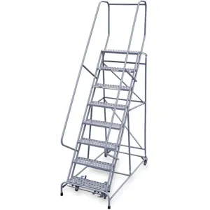 COTTERMAN 1008R2632A2E10B4C1P6 Rolling Ladder Assembled Handrail Platform 80 Inch Height | AF2YUN 6ZEU5