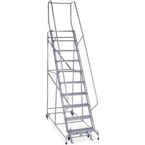COTTERMAN 1010R2632A1E10B4C1P6 Rolling Ladder Assembled Handrail Platform 100 Inch Height | AE2HYB 4XM43
