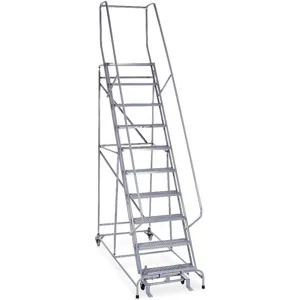 COTTERMAN 1010R2632A1E10B4 SS P3 Rolling Ladder Assembled Handrail Platform 100 Inch Height | AE3TXX 5FYT1